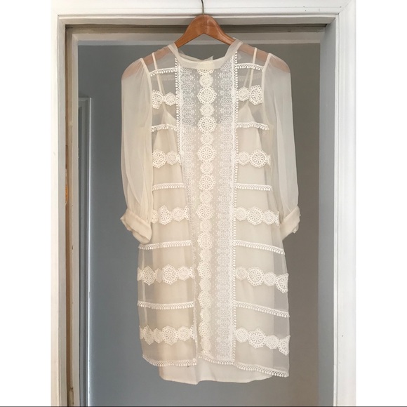 BHLDN Beth Bowery Spun Sugar Shift Wedding Dress - Picture 2 of 5